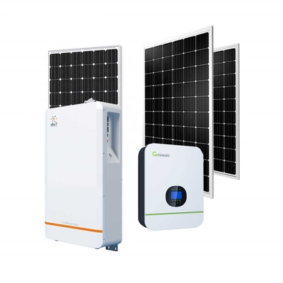 tetto residenziale del pannello solare di stoccaggio 240Ah della batteria solare 10kw che monta i sistemi