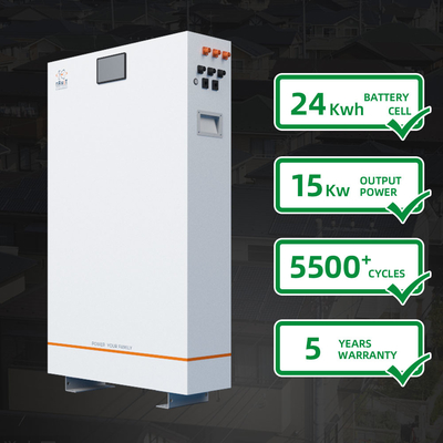 Batteria solare 24kwh della famiglia del ciclo profondo ricaricabile popolare di immagazzinamento dell'energia