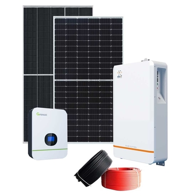 Della famiglia del supporto sistema solare da solo sistema Growatt 5000TL HVM del pannello solare di 15 chilowatt