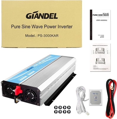 Invertitore solare ibrido 3000W MSDS UN38.3 della sinusoide pura di DC24V