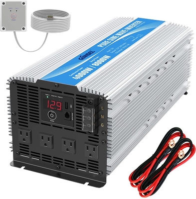 Invertitore puro solare ibrido resistente di potere di sinusoide dell'invertitore LED 4000W di 12V 2.4A