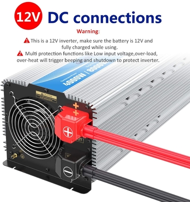 Invertitore puro solare ibrido resistente di potere di sinusoide dell'invertitore LED 4000W di 12V 2.4A