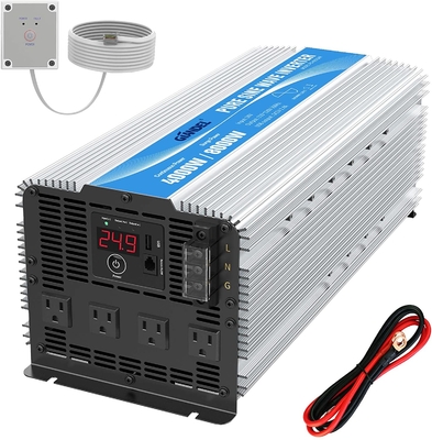 Invertitore puro 1.5Amps della sinusoide di Giandel 4000W 24V con quattro sbocchi di CA