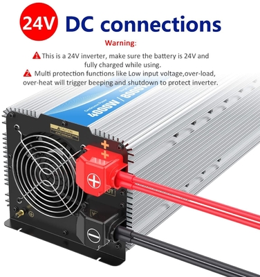 Invertitore puro 1.5Amps della sinusoide di Giandel 4000W 24V con quattro sbocchi di CA