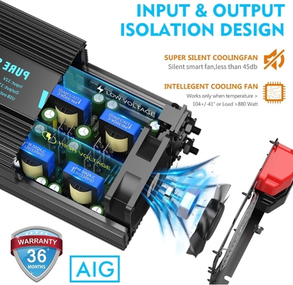 Invertitore puro resistente solare ibrido di potere di sinusoide di Giandel 4000W dell'invertitore di DC24V
