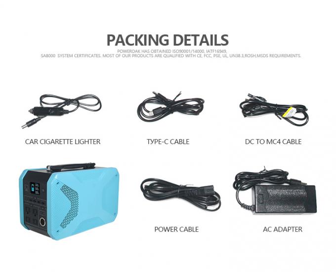 alimentazione elettrica portatile solare del sistema di 500W 10A per 720Wh di campeggio 2